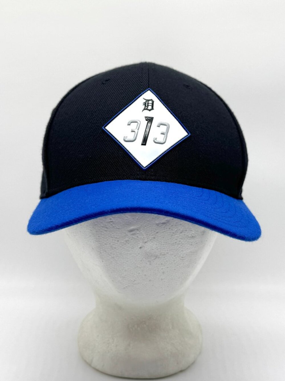 Detroit Tigers Nike 313 Motor City Connect Fitted Flex Rise Cap Hat Sz M/L